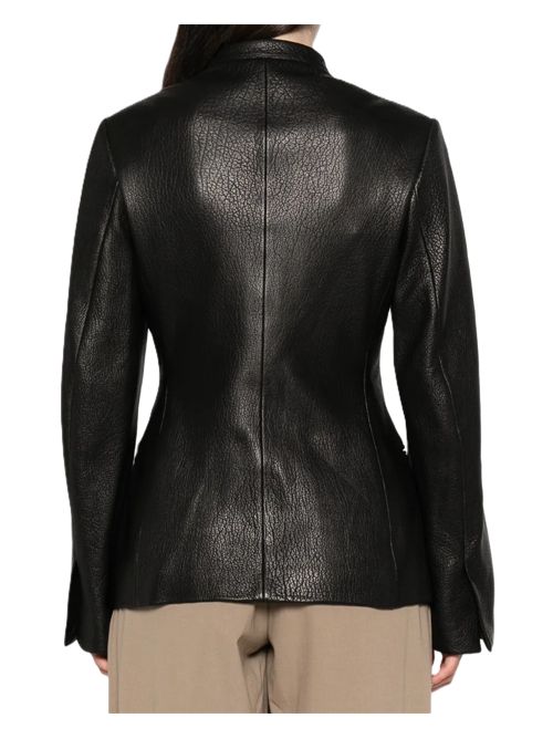 Giacca in pelle pieno fiore Róhe | 421-11-237001 BLACK